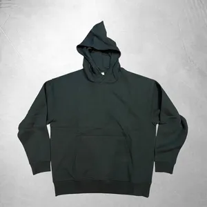 MENS <b>BLACK</b> <b>HOODIE</b> <b>PLAIN</b> BLANK PULLOVER KANGAROO POCKET HOODED SWEATSHIRT S-3XL - Product Image 1