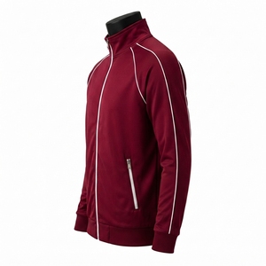Veste de sport athlétique pour homme, tissu respirant, construction légère, fermeture éclair intégrale, mouvements flexibles, confort sportif - Product Image 4