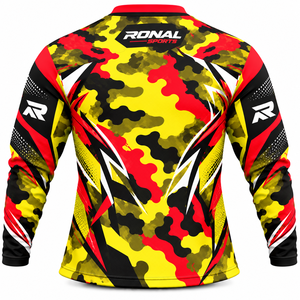 เสื้อเจอร์ซีย์ปั่นจักรยานแขนยาวสำหรับผู้ใหญ่ ออกแบบสำหรับการแข่งขันมอเตอร์ไซค์และจักรยานเสือภูเขา ระบายอากาศได้ดี ทนความร้อน มีหลายขนาดสำหรับทีมแข่งขันและทีม MTB - Product Image 2