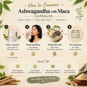 Capsules d'Ashwagandha et de Maca les plus vendues, 60 unités, pour le bien-être quotidien. Ashwagandha pure avec capsules de Maca, favorise l'énergie. - Product Image 4