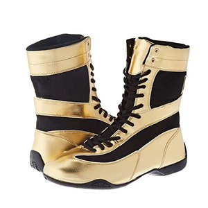 Elegantes Zapatos de Boxeo Profesionales Diseñados con Plantilla Acolchada, Parte Superior Transpirable y Suela Resistente para Entrenamiento Activo - Product Image 1