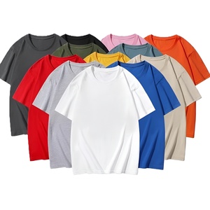 Camiseta de Manga Corta Casual con Cuello Redondo, 100% Algodón, 220g, Tejido de Punto, con Detalle de Letra y Transpirable, Precio de Fábrica OEM, Pakistán - Product Image 1