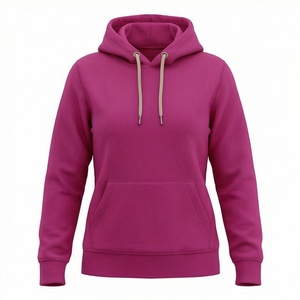 Sudadera con Capucha Personalizada de Algodón Premium Grueso para Mujer, Estilo Oversize, Ropa Urbana, con Logo Impreso, Prenda de Invierno - Product Image 1