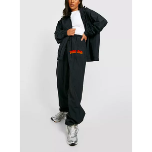 Lightweight Nylon <b>Wind</b> <b>Breaker</b> Women Suits Outdoor 2 Piece Set Windbreaker Suit Set Custom Logo Waterproof Tracksuits Women - Product Image 2