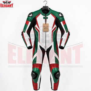 Combinaison de moto en cuir de vachette une pièce, protection intégrale, vente en gros directe d'usine, vêtements de course avec logo personnalisé - Product Image 3