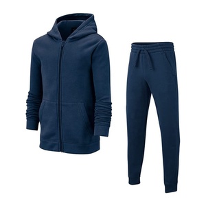 Men Winter Hooded Tracksuit <b>Zip</b> Up Jogger Set Full <b>Zip</b> <b>Sweatshirt</b> and Drawstring Jogger Pants Casual Sportswear - Product Image 1