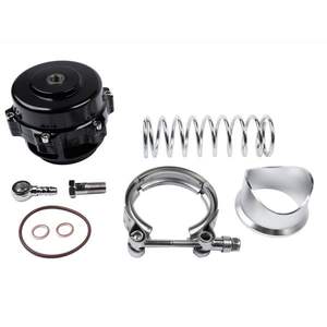 Válvula de descarga BOV de 50mm serie BV50 para brida de banda en V TIAL Q en negro con turbocompresor de resorte de 6 PSI y piezas - Product Image 1