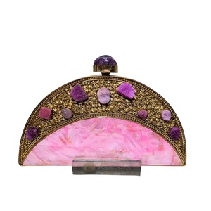 Bolso de mano Royal Filigree 2026 con detalles de perlas y piedras, MOP BAG para damas, precio al por mayor en India - Product Image 1