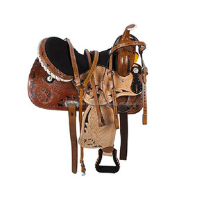 Silla de Montar Occidental para Caballo con Estribo, Diseño Nuevo, Juego Completo con Cubierta de Cuero Genuino, Venta al Por Mayor - Product Image 3