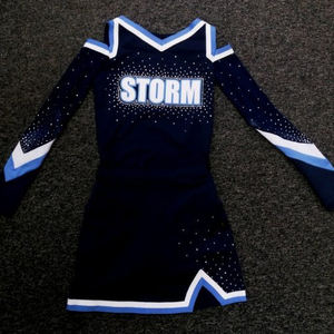 Uniformes de Porristas Sublimados Personalizados al por Mayor, Conjuntos Deportivos Transpirables y Elásticos con Logotipo - Product Image 6