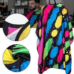 Capa de Peluquería Duradera y Económica, Tela Resistente, Material Confiable para Uso Prolongado - Product Image 2