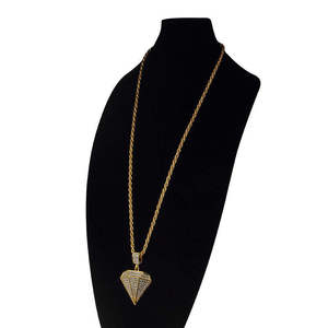 Collar con Colgante de Diamante Moissanite Más Vendido, Chapado en Oro Amarillo Sólido con Diseño Clásico para Joyería de Moda Unisex - Product Image 2