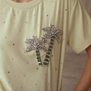 Premium Beaded Embroidery <b>Tops</b> For Women With Unique Patterns Stylish Beaded Embroidered <b>Tops</b> With Long Sleeves - Product Image 1