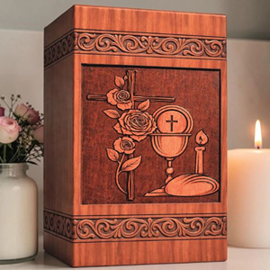 Custom Engraved Wooden Resin Urn <b>Box</b>: <b>Pet</b>/Human <b>Memorial</b> Keepsake urn <b>Memorial</b> Keepsake by AYAANS - Product Image 1