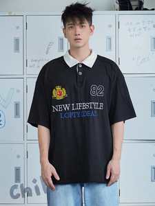 Polo d'été pour homme avec imprimé lettres - Product Image 5