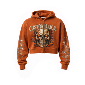 Sweat à capuche unisexe en coton 100% épais, imprimé DTG, délavé à l'acide, coupe classique, style Hip Hop, haute qualité, sans taxes douanières aux États-Unis - Product Image 1