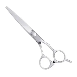 Tijeras de Peluquería Profesionales de Doble Apoyo para Dedos, con Borde de Cuchilla, de Acero Inoxidable, para Adelgazar el Cabello, con Logotipo Personalizado - Product Image 3
