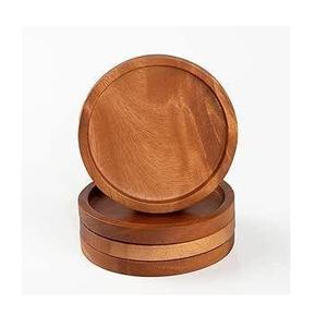 Sous-verre en bois poli au design classique et élégant pour table, idéal pour les maisons et les restaurants - Product Image 1