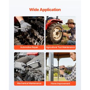 Set di chiavi a bussola a impatto da 96 pezzi, attacco da 3/8 di pollice, a 6 punte, profonde e basse, SAE e metriche (da 8 a 22), da 5/16 di pollice a 3/4 di pollice - Product Image 2