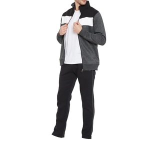2026 Custom Men's Color Blocking Tracksuit Set Full Sleeve Stand Collar <b>Zipper</b> <b>Jacket</b> Casual Breathable Autumn Wear Adult Size - Product Image 2