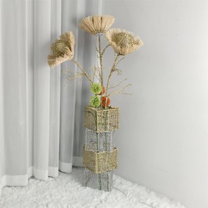 Rectangular <b>Rattan</b> <b>Lantern</b> With Candle Holder For Home Decoration Handmade Eco Friendly - Product Image 3