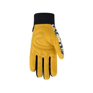 Gants de jardinage en cuir et polyester à doigts entiers avec sangle de poignet réglable pour la plantation, la taille des plantes et le rempotage, logo personnalisé OEM - Product Image 5