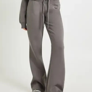 Pantalon de survêtement zippé pour homme, coupe oversize, couleur claire, noir uni, personnalisable, haute qualité, style sportif - Product Image 5