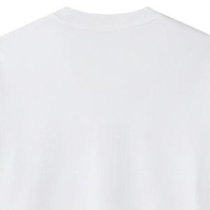 Men Oversized <b>White</b> T <b>Shirt</b> <b>Short</b> <b>Sleeve</b> Crew Neck Cotton Casual Streetwear Top Small Chest Logo Print Summer Tee - Product Image 4