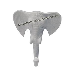 Produit le plus vendu Tête d'éléphant en aluminium Crochet/cintre mural simple pour manteau, sac, serviette et clé à prix compétitif - Product Image 1