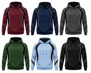 Sweat-shirt à capuche en polaire pour homme, manches régulières, couleur unie, respirant, séchage rapide, écologique, broderie 3D, vêtements décontractés d'hiver - Product Image 6