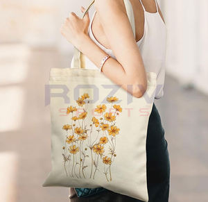 Bolsas de Mano Personalizadas al por Mayor con Logotipo Personalizado, 100% Algodón, Sublimadas, Bolsa de Compras Personalizada con Colores y Tamaños a Medida, para Uso en Exteriores - Product Image 5