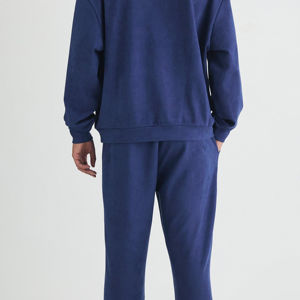 Ensemble de survêtements décontractés pour hommes, coupe régulière, personnalisable, avec capuche, pour l'hiver, de haute qualité, style évasé, vente en gros - Product Image 2