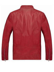 Custom Fashion Genuine <b>Leather</b> <b>Jacket</b> for Men Solid Color Classic Design High Quality Zipper Front <b>Winter</b> <b>Leather</b> <b>Jacket</b> - Product Image 2