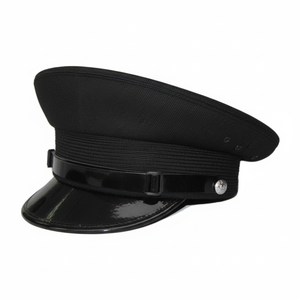 Casquette à visière noire personnalisée haut de gamme unisexe pour uniforme de service – Vêtement de tête professionnel décontracté – Grande Vente - Product Image 1