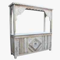 Meubles de maison en bois massif Haswani Handicrafts, design antique, imperméables, forme carrée, avec panneau en contreplaqué de fer, Rajasthan