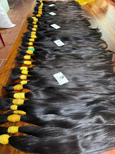 Bear Hair Offers Best Wholesale Prices Pure Vietnamese Virgin Human Hair Natural Straight <b>Bleached</b> Hair Extensions Machine - Product Image 5