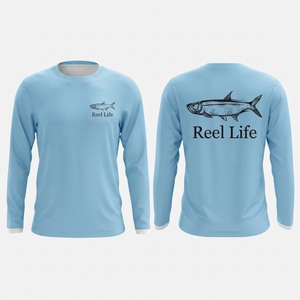 Maillot de pêche personnalisé pour homme, manches longues, protection solaire UPF 50+, impression UV, uniforme de club - Product Image 2