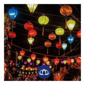 Lanterne en soie très demandée, artisanat en bambou pour la décoration d'hôtels et les célébrations du Nouvel An - Product Image 2