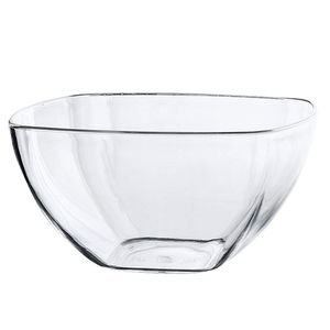 Bol à salade carré transparent en acrylique, compatible lave-vaisselle, pour la maison, l'hôtel, les accents de table, à prix avantageux - Product Image 1