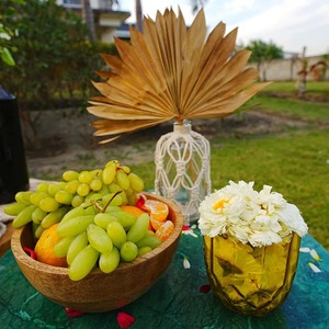 Tazón de Madera de Acacia Hecho a Mano, Acabado Natural, Diseño Wabi Sabi, Resistente al Calor, para Aperitivos, Frutas, Ensaladas, Fiestas, Sin Recubrimiento, Ecológico - Product Image 3