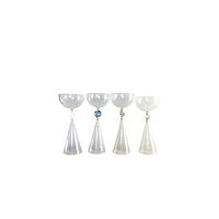 Vente en gros de gobelets en verre borosilicate de la marque Chien Keng - Verres à vin rouge modernes, transparents, résistants à la chaleur, soufflés à la main et durables
