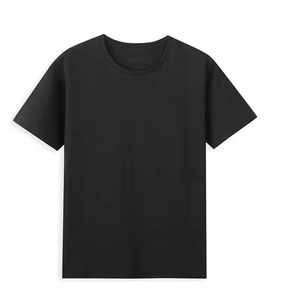 T-shirts personnalisés en gros pour hommes, vert chiné, décontractés, en coton et élasthanne, unis, col rond, respirants, coupe ajustée, pour la gym et le sport - Product Image 3