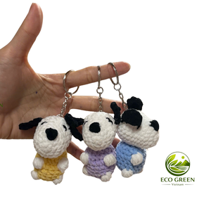 Porte-clés en peluche fait main au crochet, motif lapin, ours, grenouille, pour femmes, enfants et adolescentes - Product Image 6