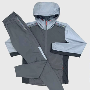 Men Windbreaker Tracksuit Waterproof Nylon Streetwear Track Suit Custom Logo Print OEM ODM Wholesale Factory Supplier - Product Image 3