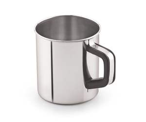 Mug de voyage écologique en acier inoxydable avec poignée thermique ergonomique en plastique, idéal pour les boissons chaudes - Product Image 3