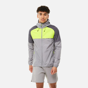 Ensemble de survêtement d'hiver pour homme, coupe-vent uni, deux pièces, avec fermeture éclair, en nylon, service OEM à prix avantageux - Product Image 6