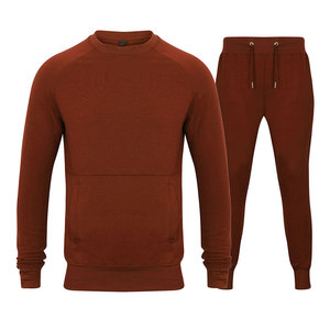 O Neck Mens Fleece Tracksuit Jogging Set Drawstring Oversized Trouser Sweatsuit - Product Image 4