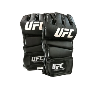 Gants de boxe Muay Thai UFC MMA demi-doigts en cuir de vachette véritable Winning - Product Image 1