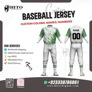 Uniformes de béisbol Diseñe sus propios uniformes de béisbol y softbol para hombres Conjunto de Jersey y pantalón Jersey de juego auténtico de dos tonos - Product Image 2