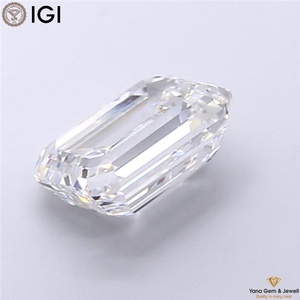 เพชรทรงเอเมอรัลด์ 4.50 กะรัต CVD เพาะเลี้ยงในห้องปฏิบัติการ ได้รับการรับรองจาก IGI สี D ความสะอาดระดับ VS1 ผลิตขึ้นเพื่อการฝังในเครื่องประดับชั้นดี - Product Image 5